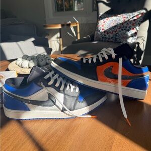 Nike Air Jordan 1 Low - Black, Blue, and Orange